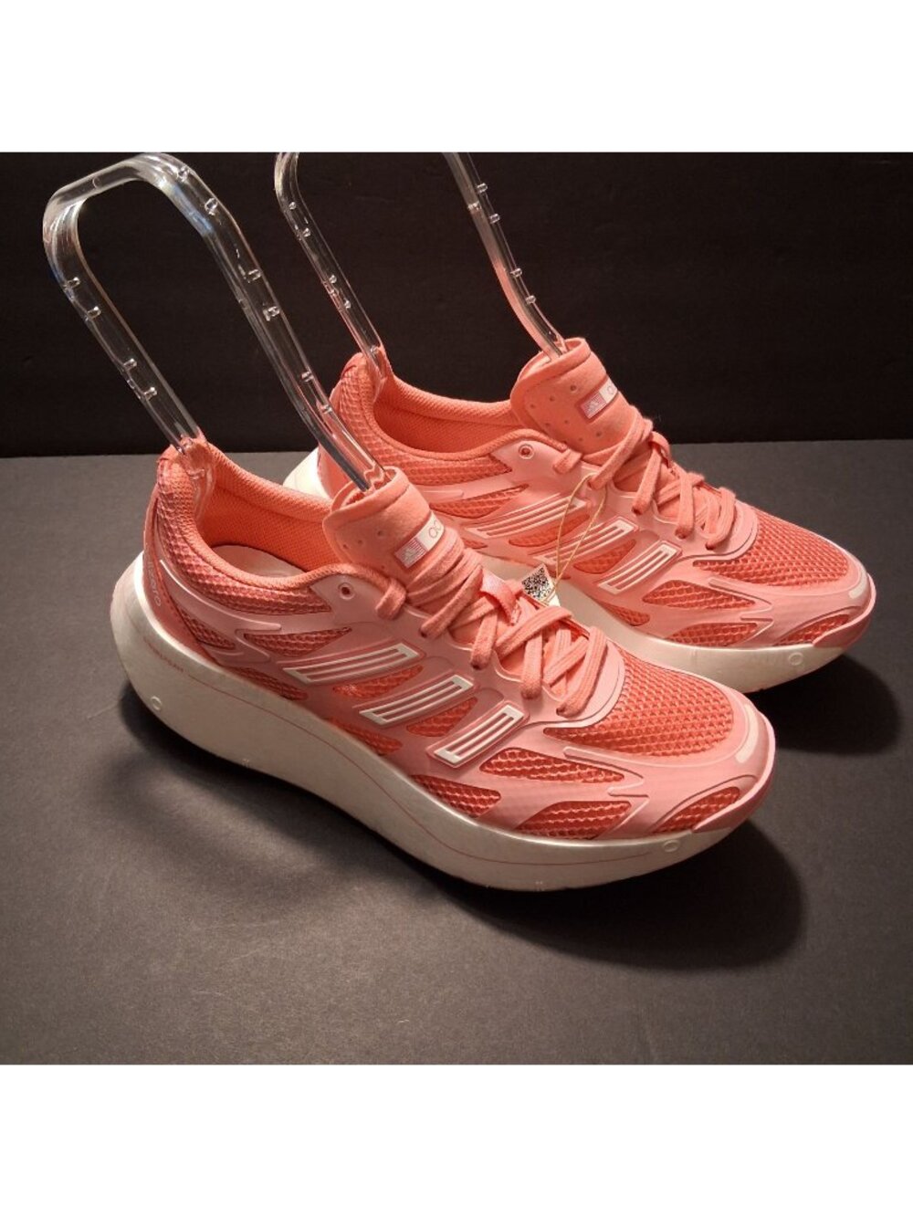 Adidas Adizero Womens Running Shoes Fuschi/White Size 6.5 Lightweight Breathable